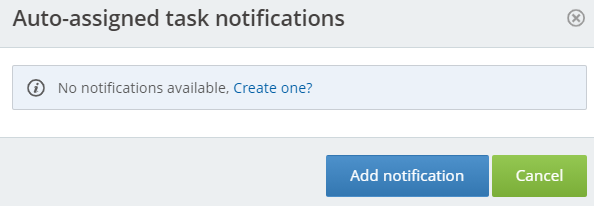 auto-assigned task notifications pop up